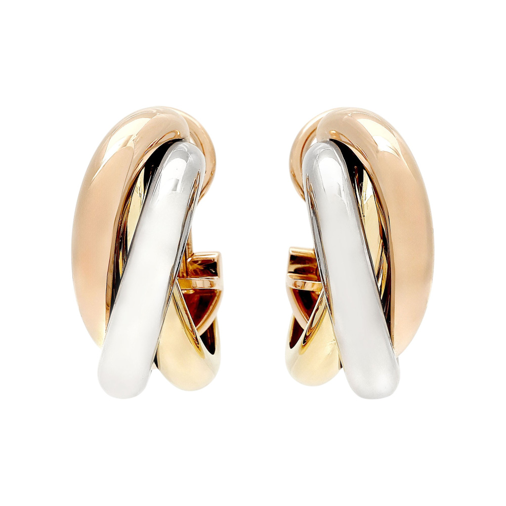 Cartier トリニティ イヤリング クラシックモデル　カルティエ　ピアス CR80083231 - トリニティ イヤリング、クラシックモデル