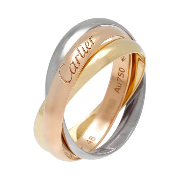 (eeU-Uee)新古品 Cartier トリニティクラシック最新型 トリニティ リング クラシック[] Trinity Ring Classic